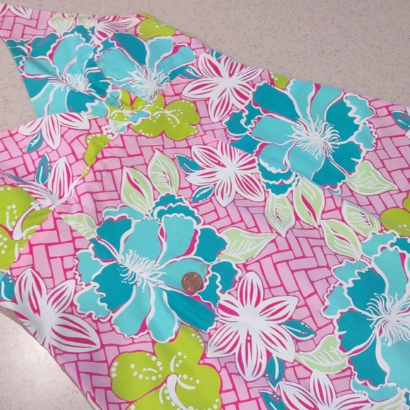 Lilly Pulitzer RARE vintage print halter style dress size 2 - Picture 5 of 16